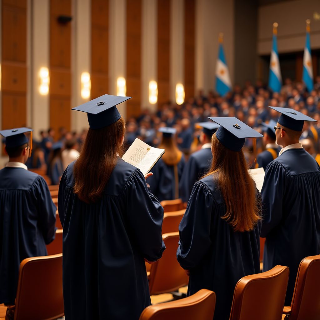 Ceremonia de graduación de alumnos